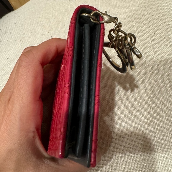Dior Red Quilted Card Holder - Picture 3 of 11